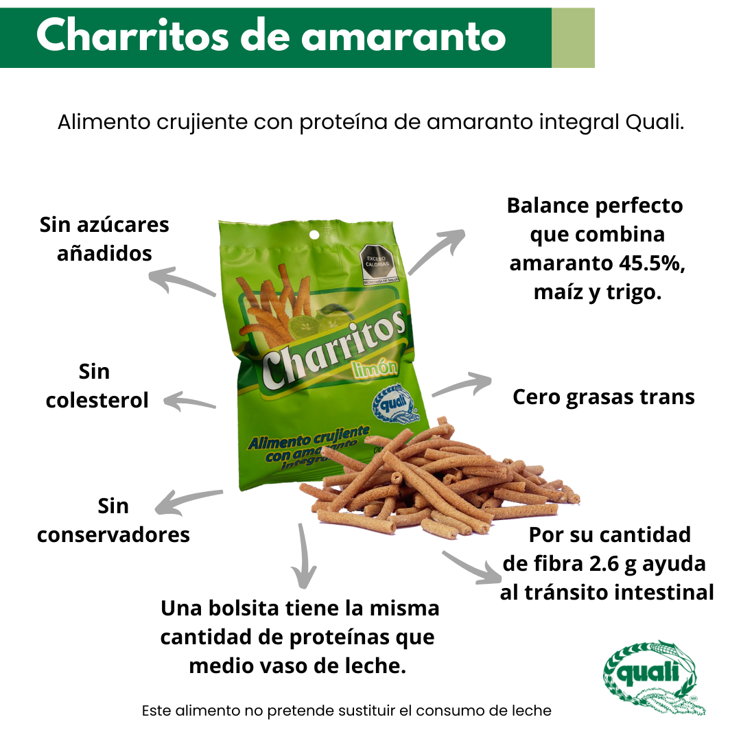 Charritos de Amaranto con Limón Pack 10 Piezas – Snack Mexicano Saludable | Quali (Copia)