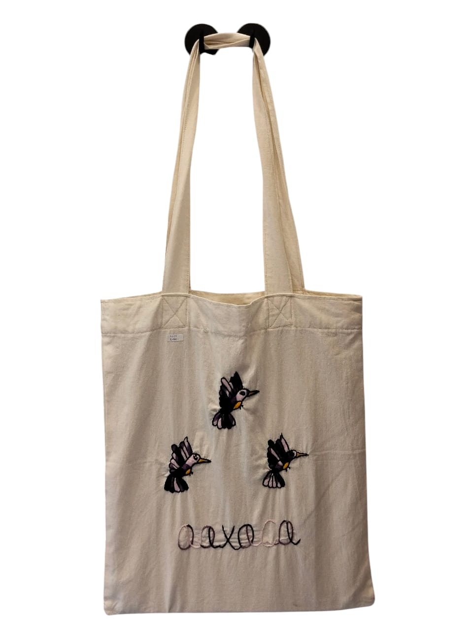 Bolsa Tote de Manta Fina Bordada a Mano