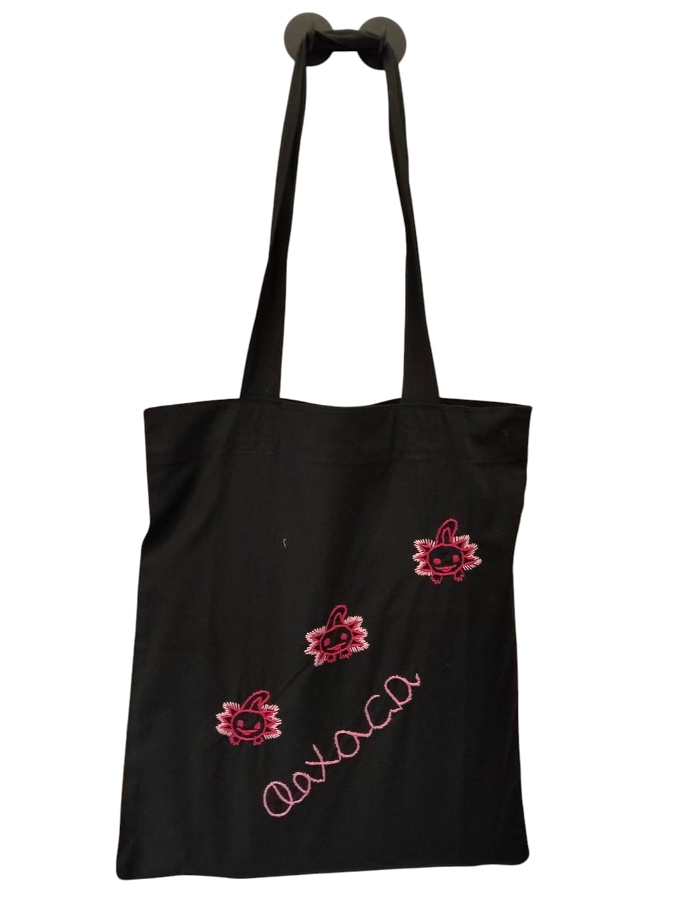 Bolsa Tote de Manta Fina Bordada a Mano