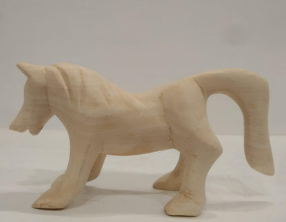 “Alebrije de Lobo Tallado a Mano – Kit para Pintar con Pinturas y Pinceles Incluidos”