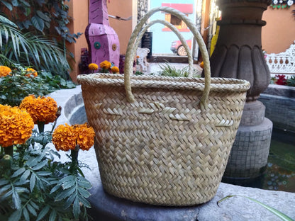 Bolsa de Mano de Palma Tejida Hecha a Mano