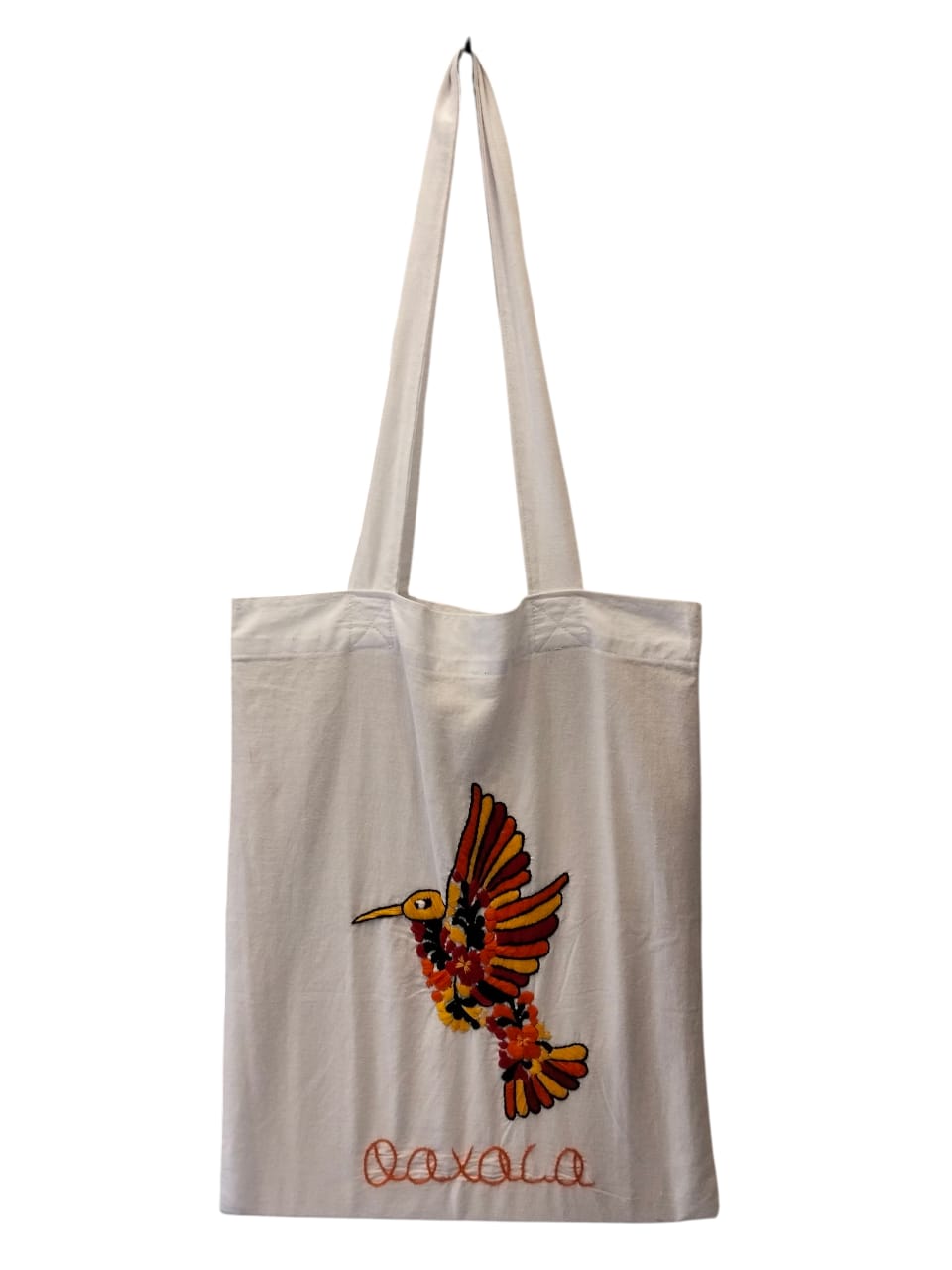 Bolsa Tote de Manta Fina Bordada a Mano