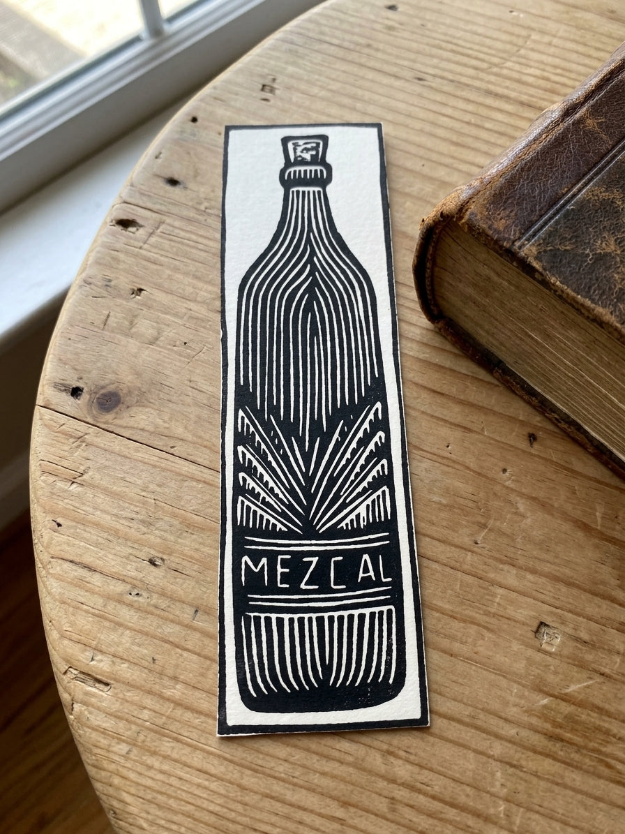 Separador de Libros Artesanal – Diseño Botella de Mezcal de Oaxaca
