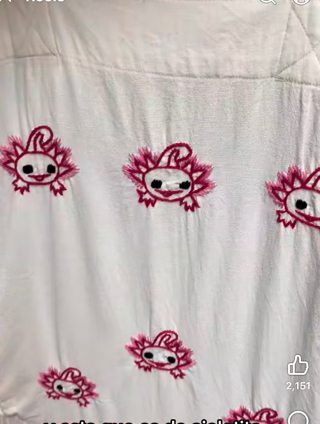 Bolsa Tote de Manta Fina Bordada a Mano