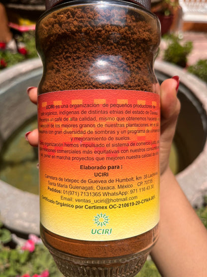 Café Soluble Orgánico UCIRI 200 g | Café 100% Arábica de Oaxaca