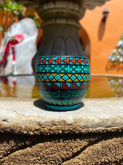 Caballito Tequilero / Mezcalero de Madera Pintado a Mano | Arte Popular Oaxaqueño
