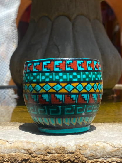 Caballito Tequilero / Mezcalero de Madera Pintado a Mano | Arte Popular Oaxaqueño