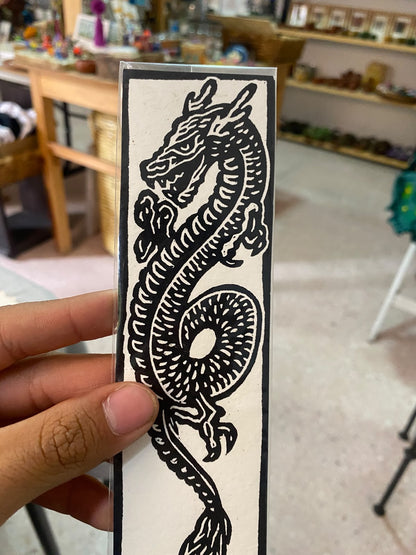 Separador de Libros con Estilo de Grabado Oaxaqueño