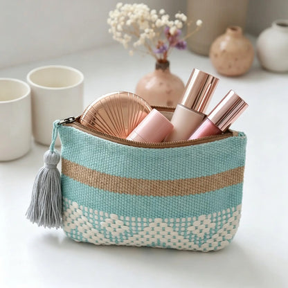 Cosmetiquera Artesanal Jalieza Tejida a Mano | Algodón