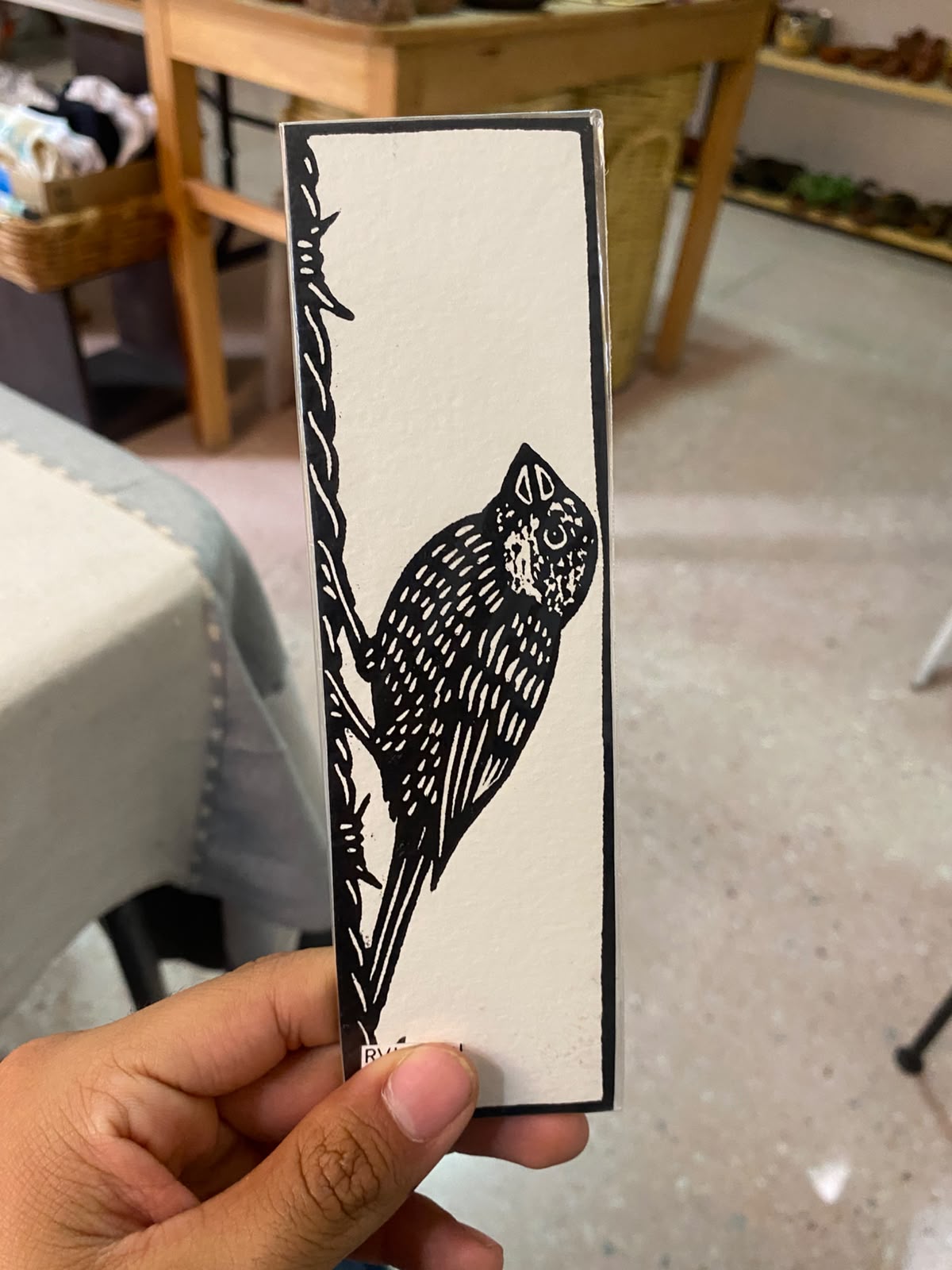 Separador de Libros con Estilo de Grabado Oaxaqueño