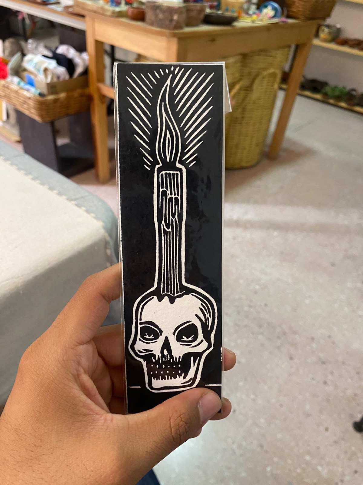 Separador de Libros con Estilo de Grabado Oaxaqueño