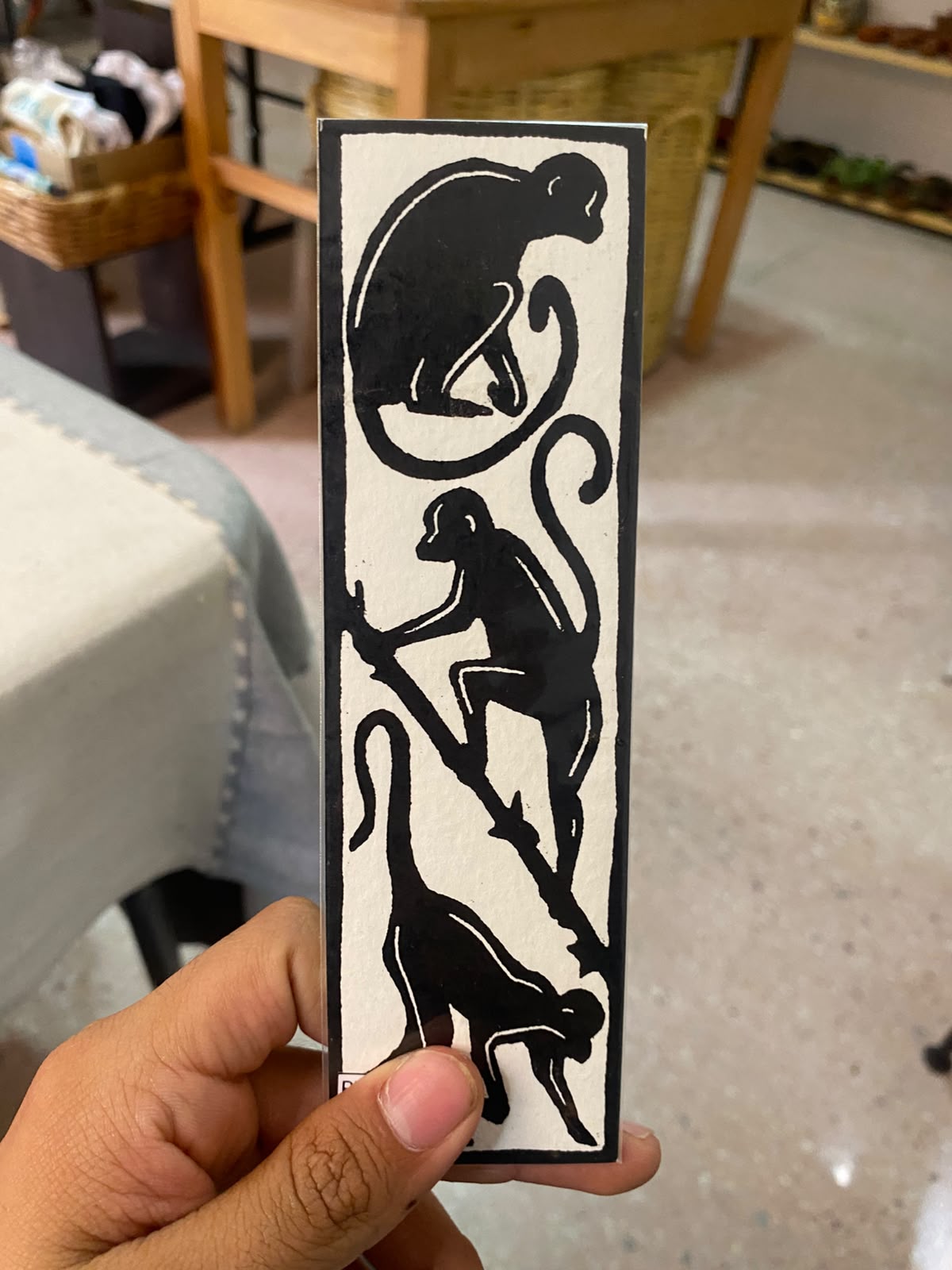 Separador de Libros con Estilo de Grabado Oaxaqueño