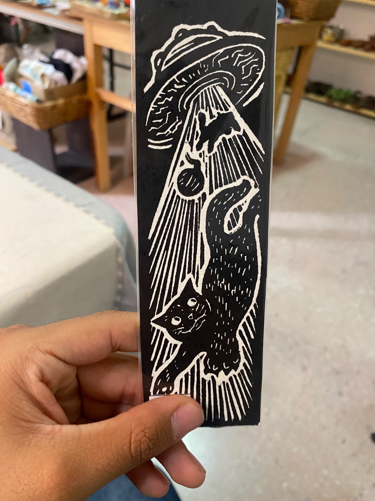 Separador de Libros con Estilo de Grabado Oaxaqueño