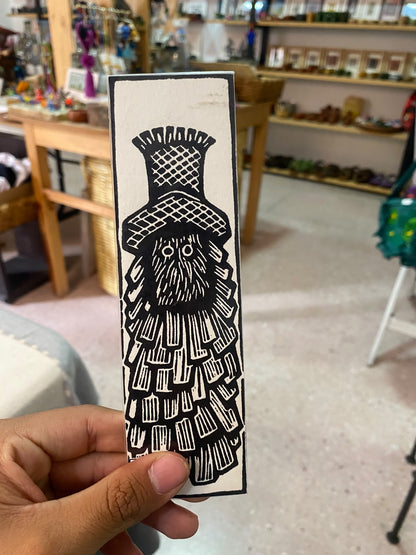 Separador de Libros con Estilo de Grabado Oaxaqueño