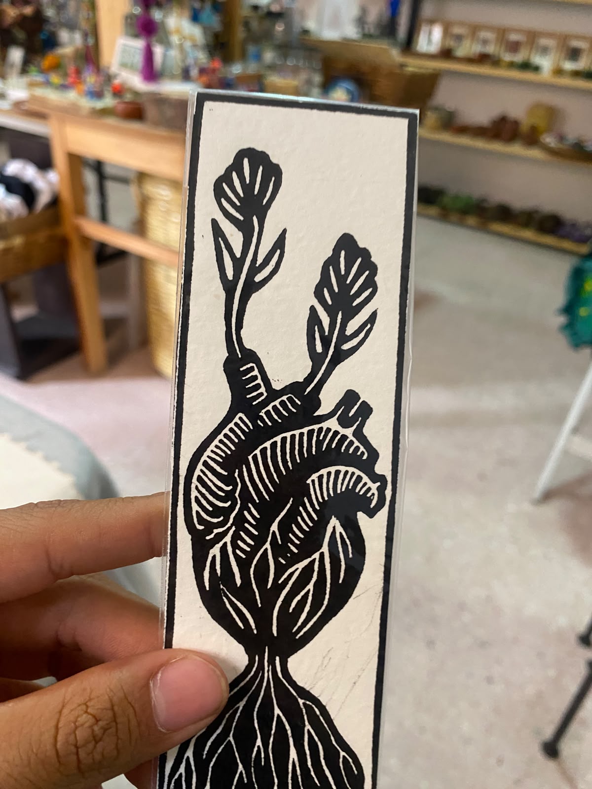 Separador de Libros con Estilo de Grabado Oaxaqueño
