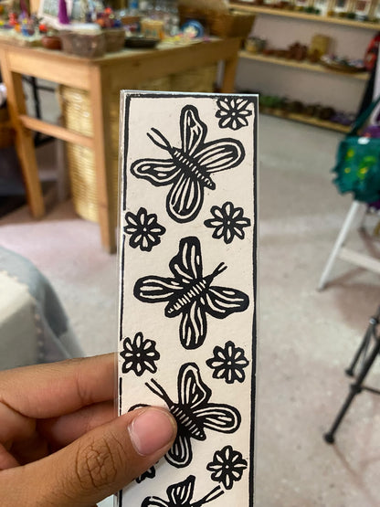 Separador de Libros con Estilo de Grabado Oaxaqueño