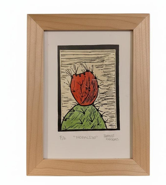 Pintura de Nopal Pintada a Mano