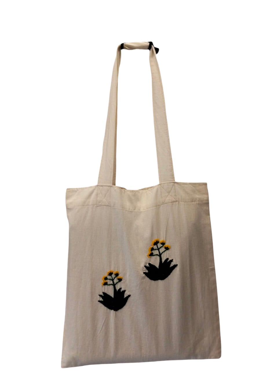 Bolsa Tote de Manta Fina Bordada a Mano