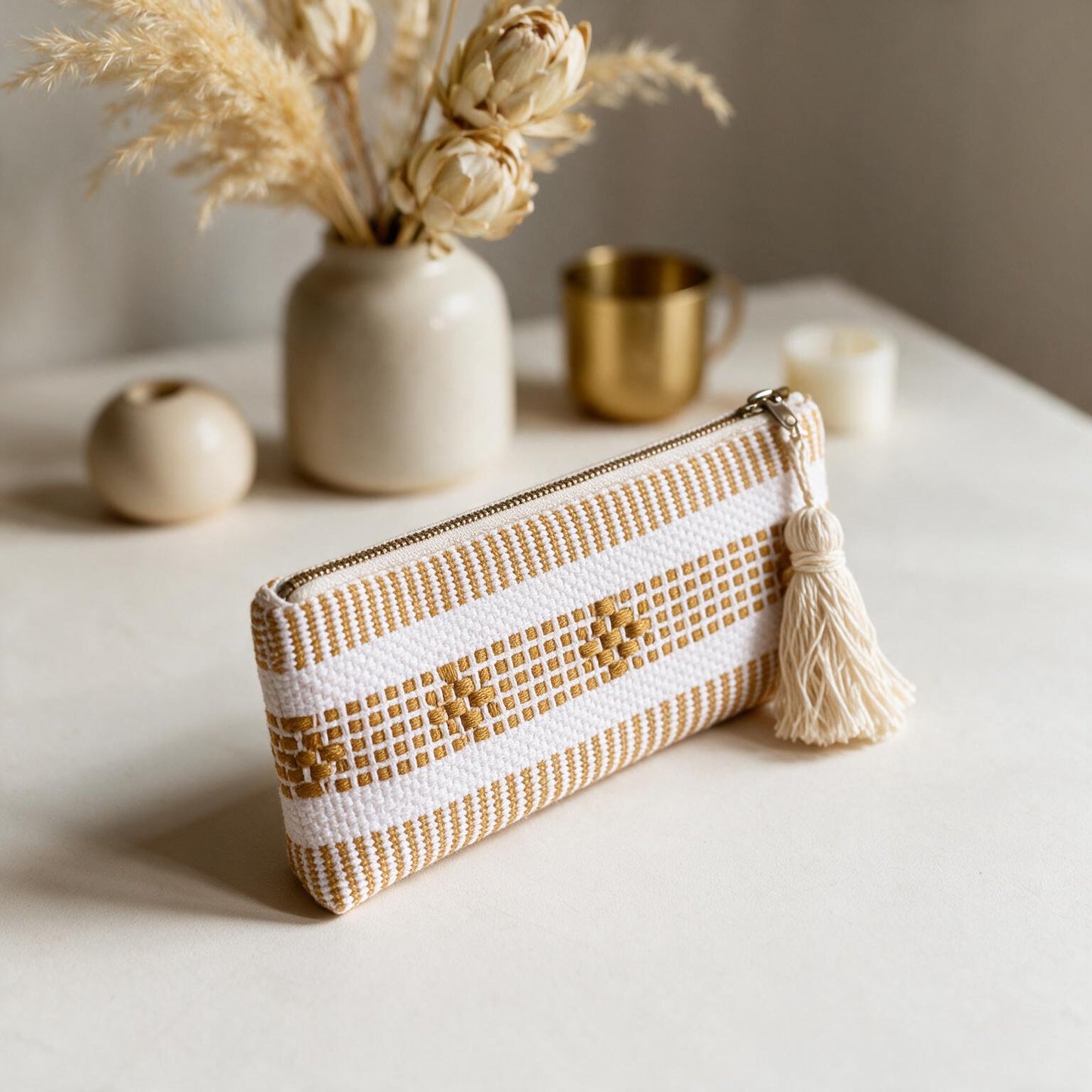 Lapicera Artesanal Tejida 100% Algodón | Artesanía de Oaxaca